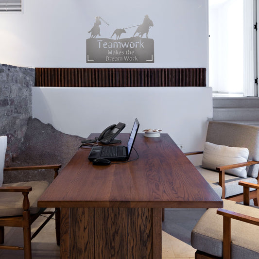 "Team Roping" Metal Cowboy Wall Decor